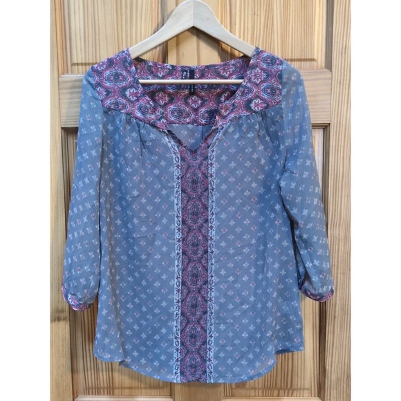 Maurices Tops - Maurices Small Top Floral Cottagecore Hippie Boho Flowy Popover Shirt Blouse